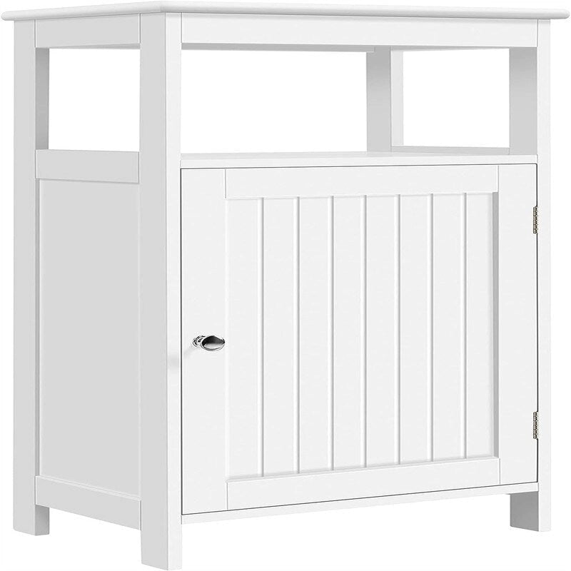 Meuble d'appoint blanc avec porte – 1 personne