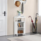 Meuble d'appoint blanc avec porte – 1 personne
