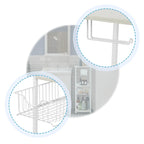 Étagère de salle de bain autoportante avec tiroir