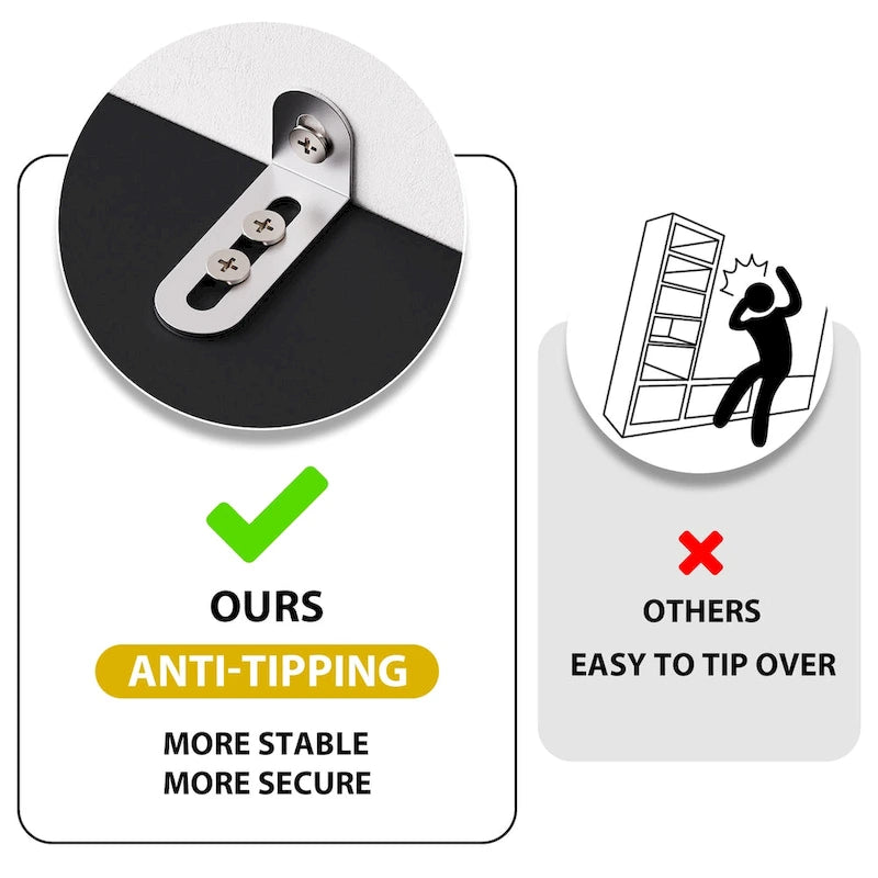 Bahut buffet moderne noir avec 3 tiroirs et 2 portes
